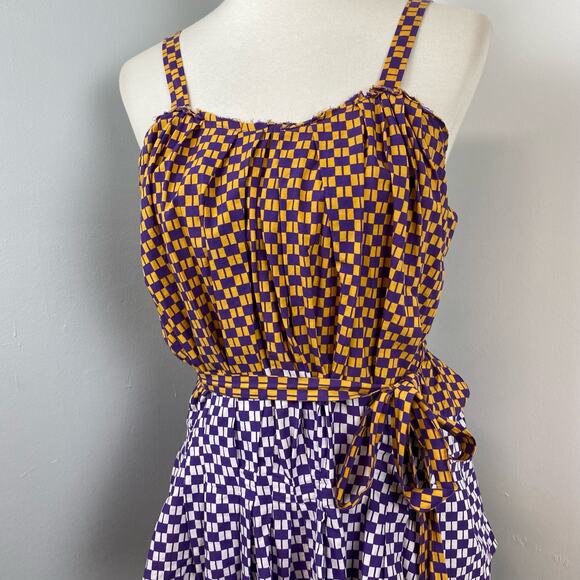 Marni Checkered Peplum Tank Top Size 42/6 - Picture 2 of 10